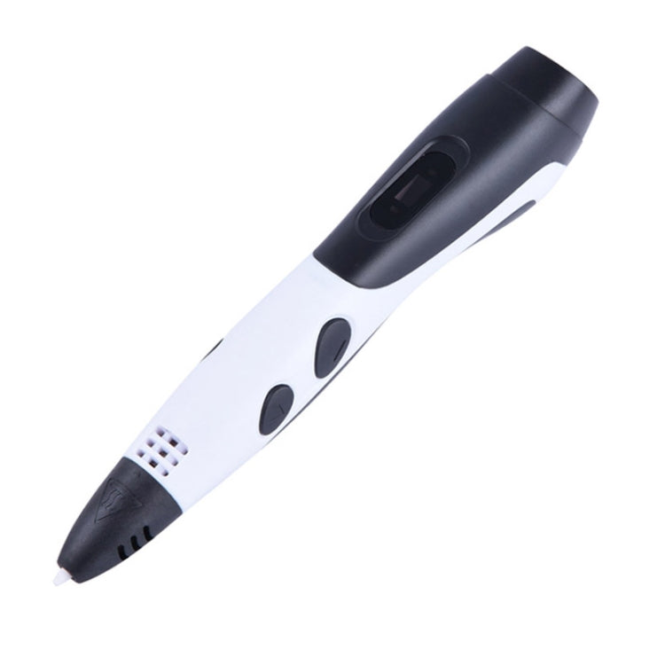 Gen 6th ABS / PLA Filament Kids DIY Drawing 3D Printing Pen with LCD Display(White+Black) - Consumer Electronics by buy2fix | Online Shopping UK | buy2fix