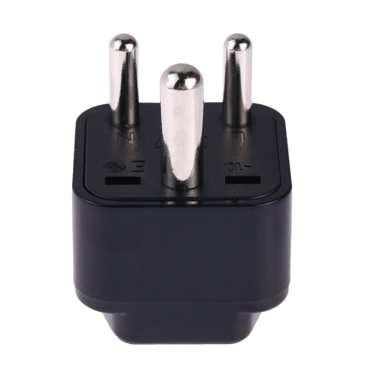 Portable Universal Socket to (Small) South Africa Plug Power Adapter Travel Charger (Black) - Consumer Electronics by buy2fix | Online Shopping UK | buy2fix