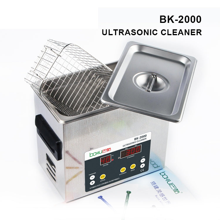 BAKU BK-2000 120W 3.36L LCD Display Heating Ultrasonic Cleaner with Basket, AC 110V, US Plug - Home & Garden by BAKU | Online Shopping UK | buy2fix