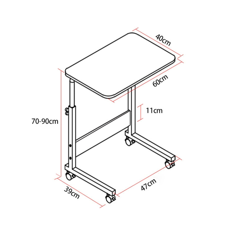 Wood Texture Portable Household Removable Laptop Desk Table Bedside Desk - Laptop Stand by buy2fix | Online Shopping UK | buy2fix