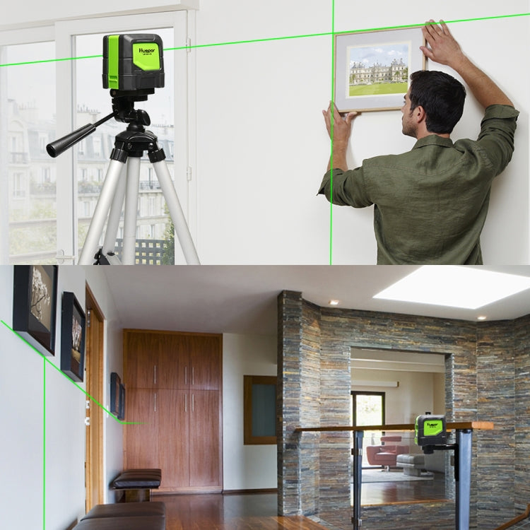 9011G 1V1H 15mW 2 Line Green Beam Laser Level Covering Walls and Floors(Green) - Consumer Electronics by buy2fix | Online Shopping UK | buy2fix