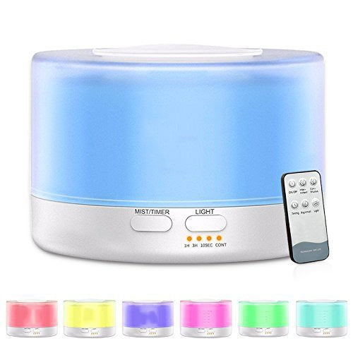 T700 Remote Control Clear White Air Humidifier Automatic Alcohol Sprayer Essential Oil Diffuser Ultrasonic Mist Maker Ultrasonic Aroma Diffuser Atomizer Color LED, Capacity: 700ml, DC 24V, US Plug - Home & Garden by buy2fix | Online Shopping UK | buy2fix