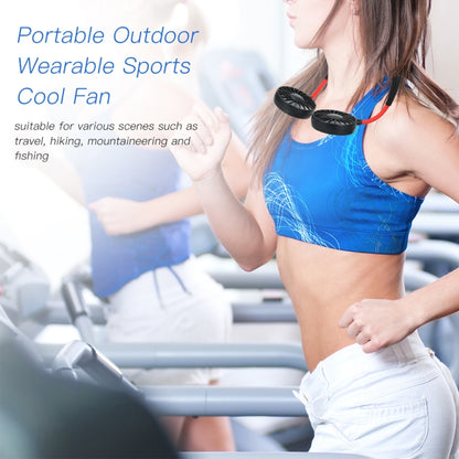 Multi-function Portable Adjustable Wearable Sport Fan(White) - Consumer Electronics by buy2fix | Online Shopping UK | buy2fix