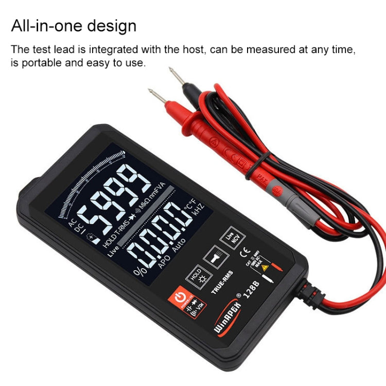 HY128C Color Screen Ultra-thin Touch Smart Digital Multimeter Fully Automatic High Precision True Effective Value Multimeter - Consumer Electronics by buy2fix | Online Shopping UK | buy2fix