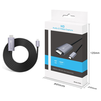 Z36A HDMI Male to USB-C / Type-C Male HD Video Capture Card, Cable Length: 2m - Consumer Electronics by buy2fix | Online Shopping UK | buy2fix