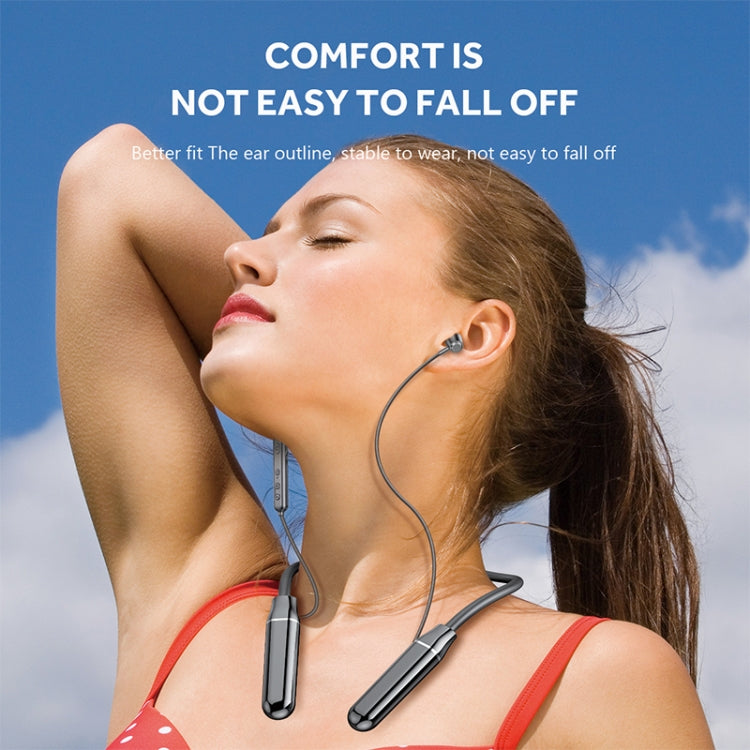 A10 Bluetooth 5.0 Neck-mounted Sport Wireless Bluetooth Earphone (Black) - Neck-mounted Earphone by buy2fix | Online Shopping UK | buy2fix