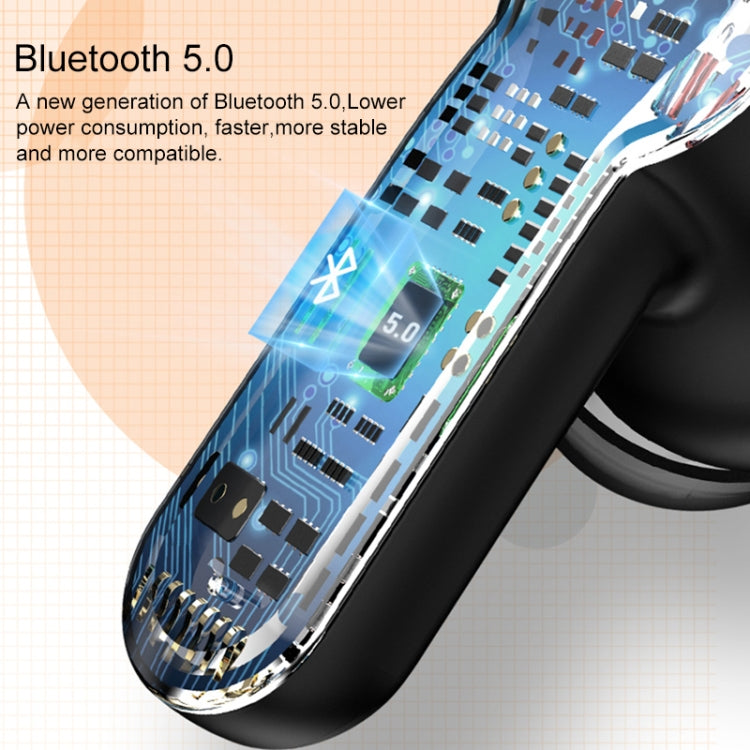 XG31 Bluetooth 5.0 IPX6 Waterproof  Wireless Bluetooth Earphone with Charging Box (Black) - Bluetooth Earphone by buy2fix | Online Shopping UK | buy2fix