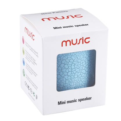 A9 Mini Portable Glare Crack Bluetooth Stereo Speaker with LED Light, Built-in MIC, Support Hands-free Calls & TF Card(Blue) - Mini Speaker by buy2fix | Online Shopping UK | buy2fix