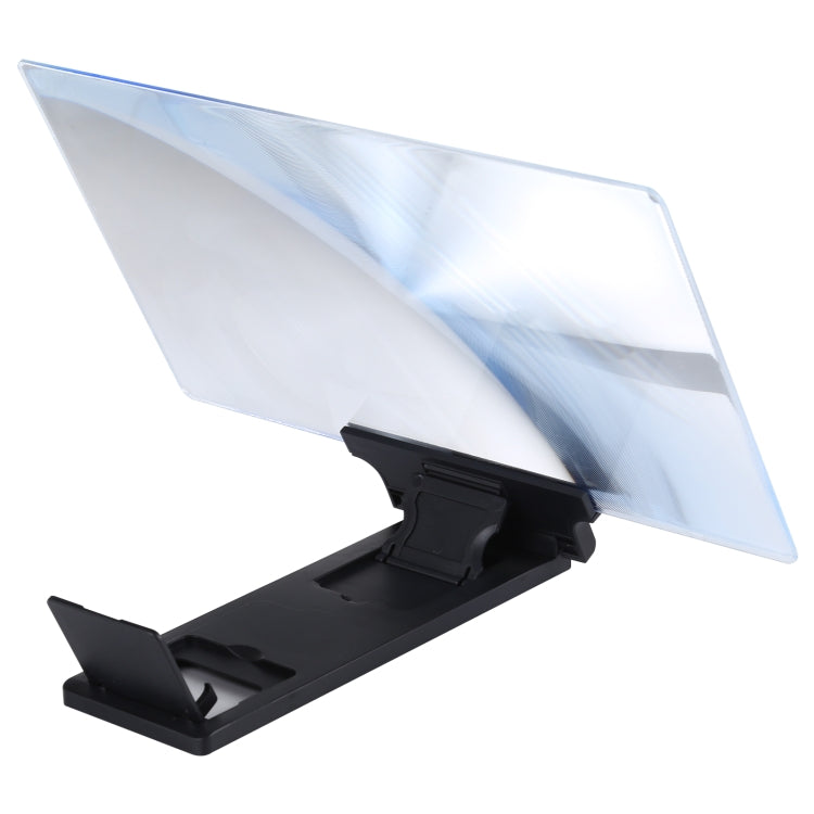 F6 12 inch Universal Foldable 3D Mobile Phone Screen Magnifier with Lazy Stand (Black) - Screen Magnifier by buy2fix | Online Shopping UK | buy2fix