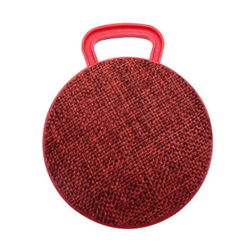 A01L Cloth Texture Round Portable Mini Bluetooth Speaker, Support Hands-free Call & TF Card(Red) - Mini Speaker by buy2fix | Online Shopping UK | buy2fix