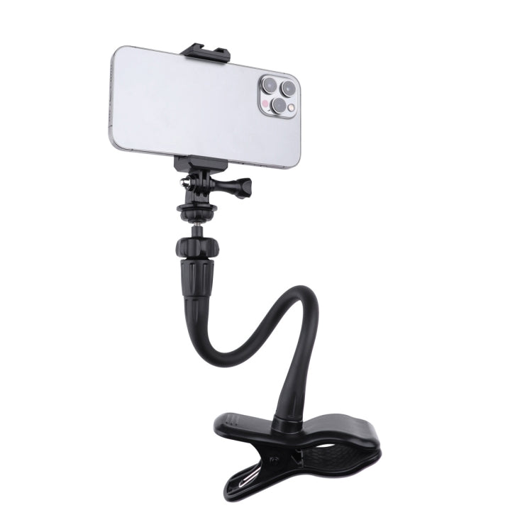 Flexible Arm Desktop Rod Action Camera Phone Holder Stand(Black) - DJI & GoPro Accessories by buy2fix | Online Shopping UK | buy2fix