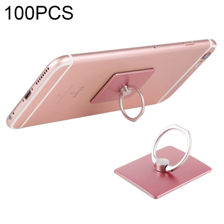 100 PCS Universal Finger Ring Mobile Phone Holder Stand(Rose Gold) - Ring Holder by buy2fix | Online Shopping UK | buy2fix