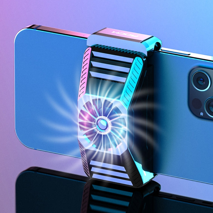 ROCK i100 Stretchable Semiconductor Cooling Mobile Phone Radiator for Phones Below 86mm Width, with Colorful Lighting - Cooling Fan Radiator by ROCK | Online Shopping UK | buy2fix