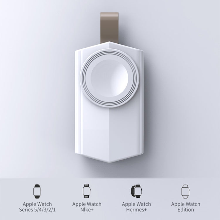 K03 Universal Portable Magnetic Wireless Charger for Apple Watch Series 6 / 5 / SE / 4 / 3 / 2 / 1 (White) - Others by buy2fix | Online Shopping UK | buy2fix