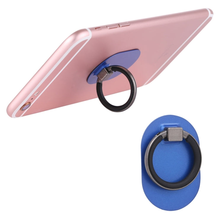 Universal Phone Adhesive Metal Plate 360 Degree Rotation Stand Finger Grip Ring Holder(Blue) - Ring Holder by buy2fix | Online Shopping UK | buy2fix