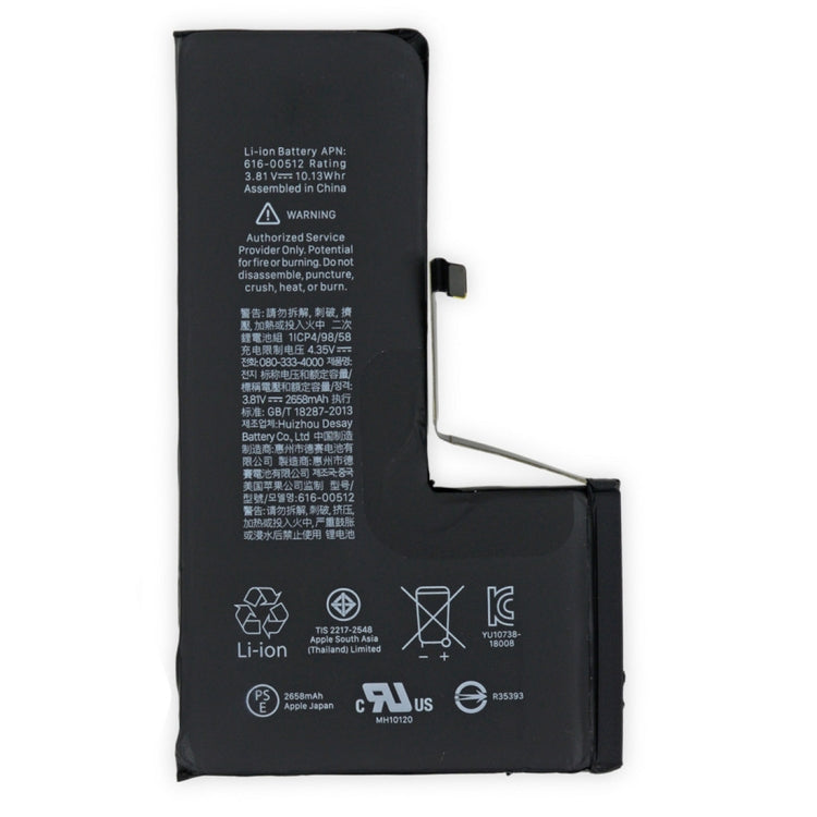 2659mAh Battery for iPhone XS - For iPhone by buy2fix | Online Shopping UK | buy2fix