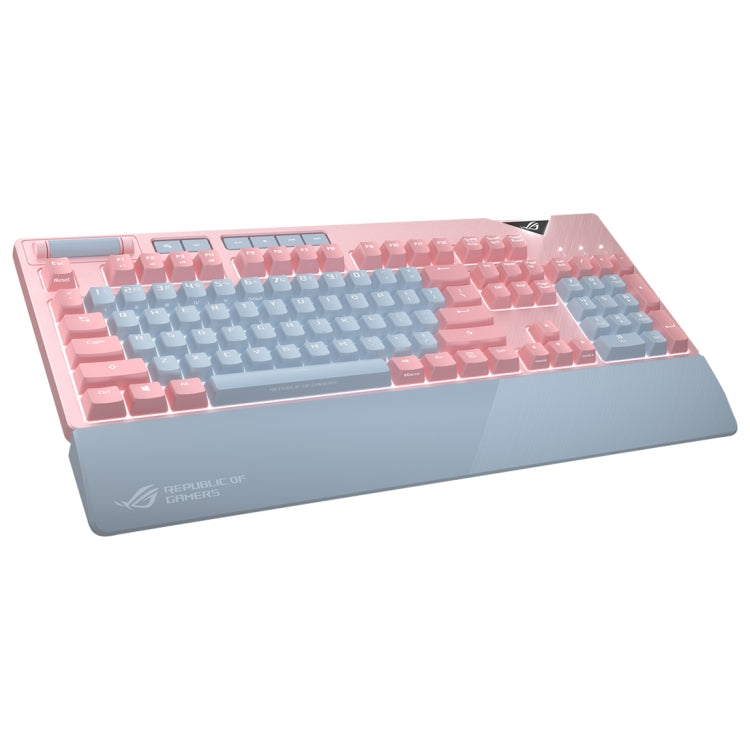 ASUS Strix Flare Pink LTD RGB Backlight Wired Gaming Keyboard with Detachable Wrist Rest (Mechanical Blue Switch) - Wired Keyboard by ASUS | Online Shopping UK | buy2fix