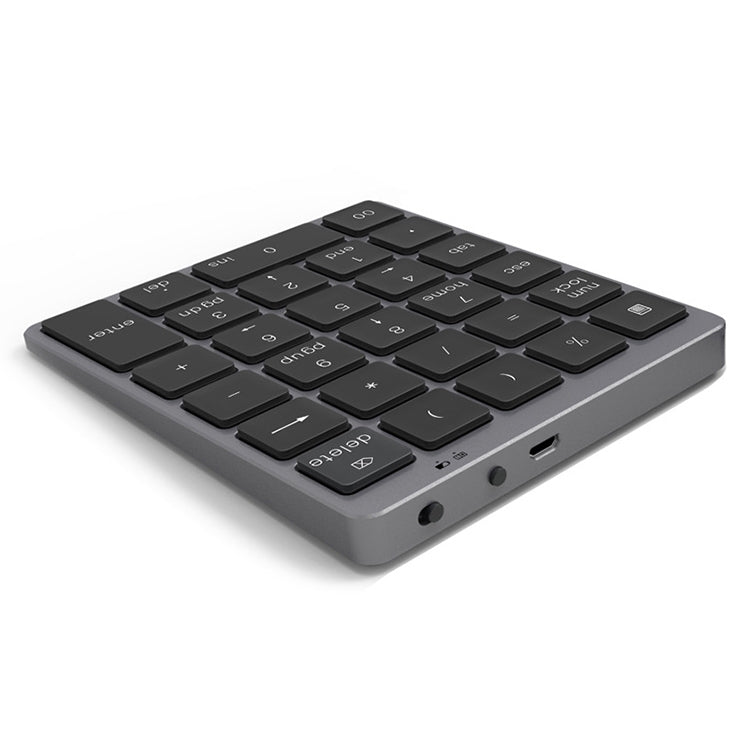 N960 Ultra-thin Universal Aluminum Alloy Rechargeable Wireless Bluetooth Numeric Keyboard (Grey) - Mini Keyboard by buy2fix | Online Shopping UK | buy2fix