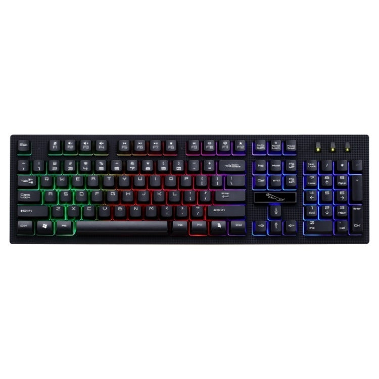 ZGB G20 104 Keys USB Wired Mechanical Feel Glowing Computer Keyboard Gaming Keyboard(Black) - Wired Keyboard by buy2fix | Online Shopping UK | buy2fix