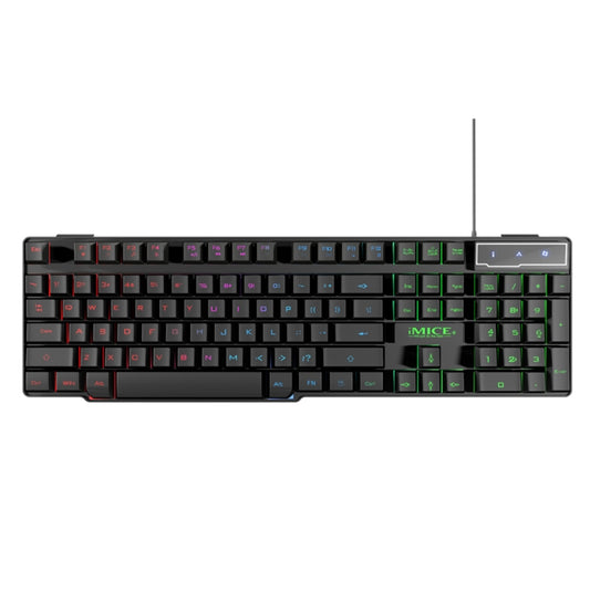 iMICE AK-600 Wired USB Floating Keycap Characters Glow Backlit Gaming Keyboard(Black) - Wired Keyboard by iMICE | Online Shopping UK | buy2fix