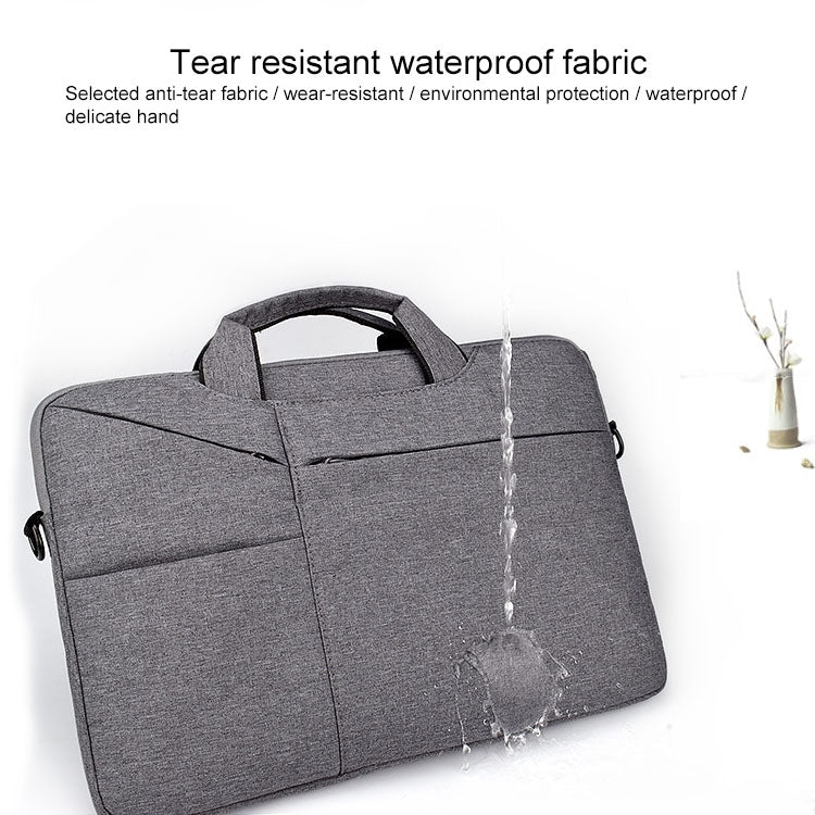 ST02S Waterproof Tear Resistance Hidden Portable Strap One-shoulder Handbag for 15.6 inch Laptops, with Suitcase Belt(Black) - Computer & Networking by buy2fix | Online Shopping UK | buy2fix