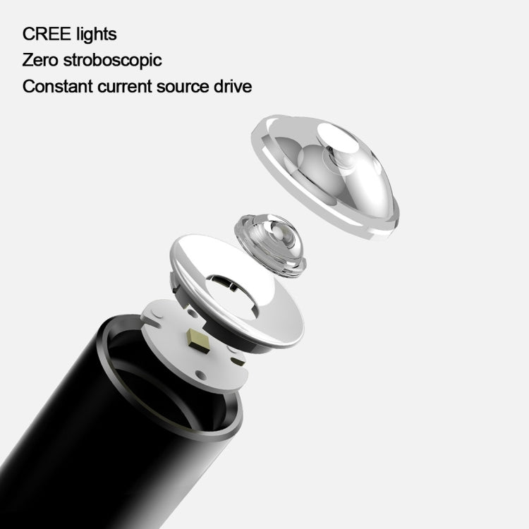 Original Xiaomi Youpin BEEBEST 10W Zoomable LED Flashlight, CREE XP-L 1000 LM Portable LED Light with 4-levels Adjustable Brightness & 2-Modes(Black) - LED Flashlight by Xiaomi | Online Shopping UK | buy2fix