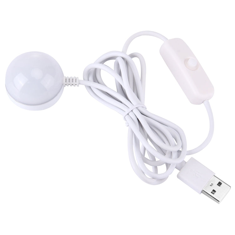 2W USB LED Light Bulb with Magnetic, 5V 140-150Lumens 6LED (White Light) - Bulb Lights by buy2fix | Online Shopping UK | buy2fix