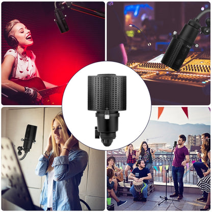 TEYUN PS-4x3 Condenser Microphone U-shaped Blowout Cover Desktop Bracket Audio Accessory Clip(Black) - Consumer Electronics by TEYUN | Online Shopping UK | buy2fix