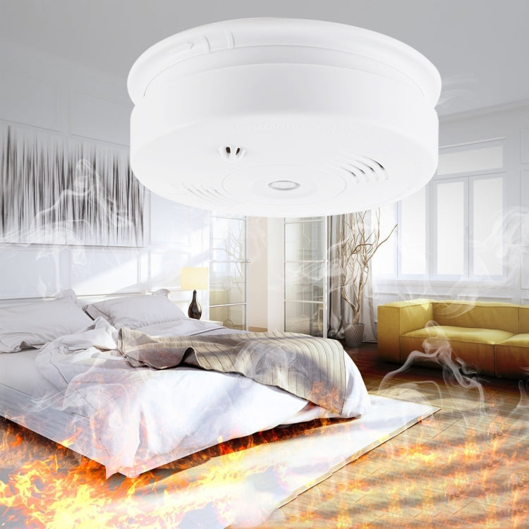 433MHz Photoelectronc Smoke and Heat Detector(White) - Security by buy2fix | Online Shopping UK | buy2fix