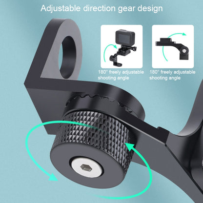 RUIGPRO Motorcycle Handlebar Alloy Phone Bracket for GoPro HERO9 Black / HERO8 Black /7 /6 /5, Insta360 One R, DJI Osmo Action, Xiaoyi Sport Cameras(Cyan) - DJI & GoPro Accessories by buy2fix | Online Shopping UK | buy2fix