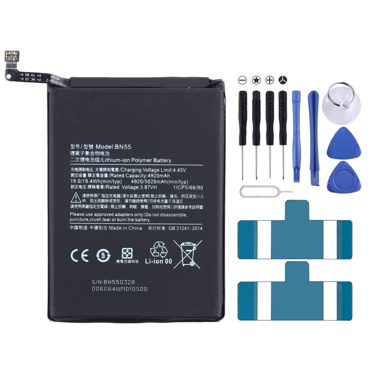 BN55 Li-ion Polymer Battery for Xiaomi Redmi Note 9S/Redmi Note 9 Pro Max/Redmi Note 9 Pro India - For Xiaomi by buy2fix | Online Shopping UK | buy2fix