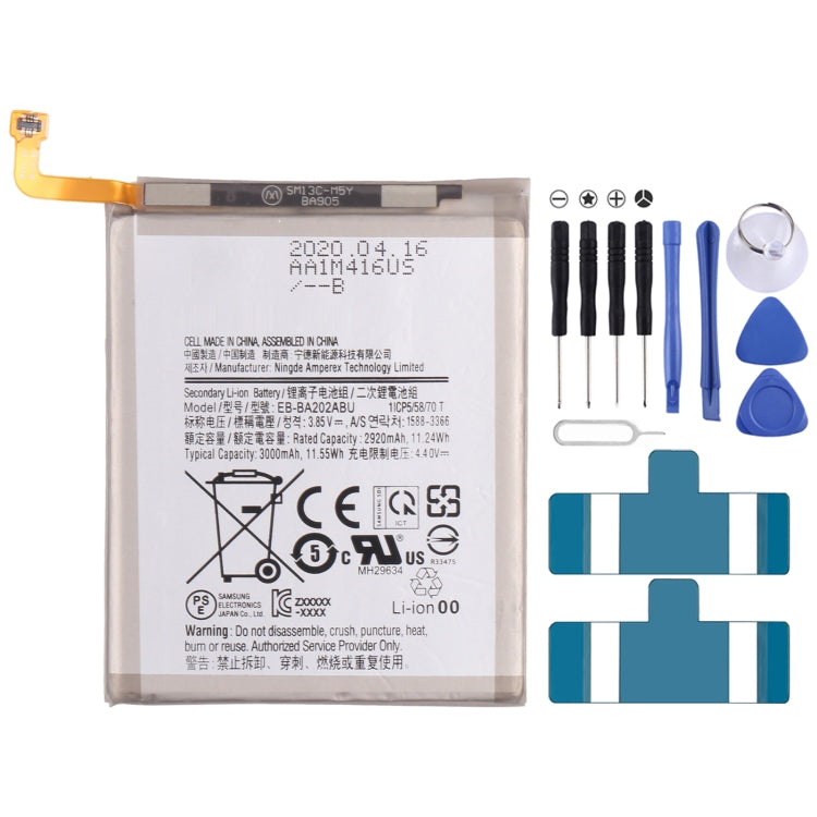 Original 3000mAh EB-BA202ABU Li-ion Battery Replacement for Samsung Galaxy A10e SM-A102/A20E SM-A202 - For Samsung by buy2fix | Online Shopping UK | buy2fix