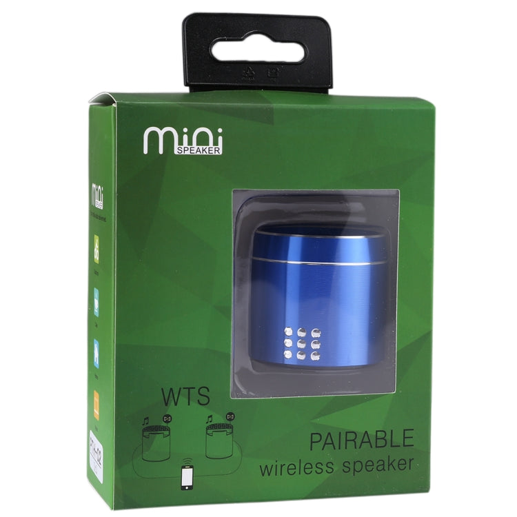 PTH-02 Portable True Wireless Stereo Mini Bluetooth Speaker with LED Indicator & Sling(Blue) - Mini Speaker by buy2fix | Online Shopping UK | buy2fix