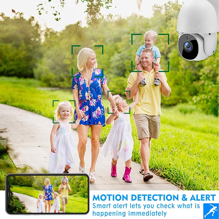 Tuya QX45 1080P Full HD IP65 Waterproof 2.4G Wireless IP Camera, Support Amazon Alexa & Google Home & Motion Detection & Two-way Audio & Night Vision & TF Card, US Plug - Security by buy2fix | Online Shopping UK | buy2fix