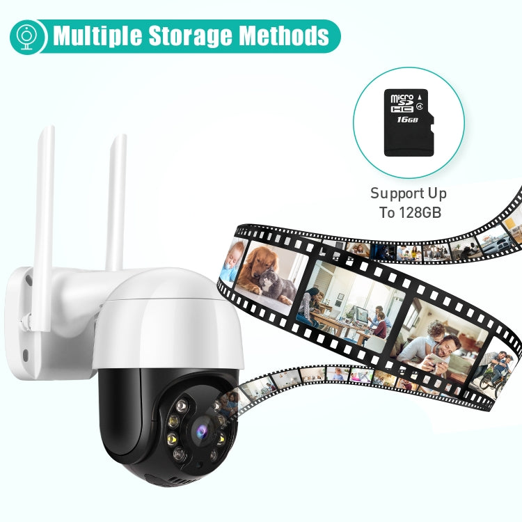 QX29 3.0MP HD WiFi IP Camera, Support Night Vision & Motion Detection & Two Way Audio & TF Card, EU Plug - Security by buy2fix | Online Shopping UK | buy2fix