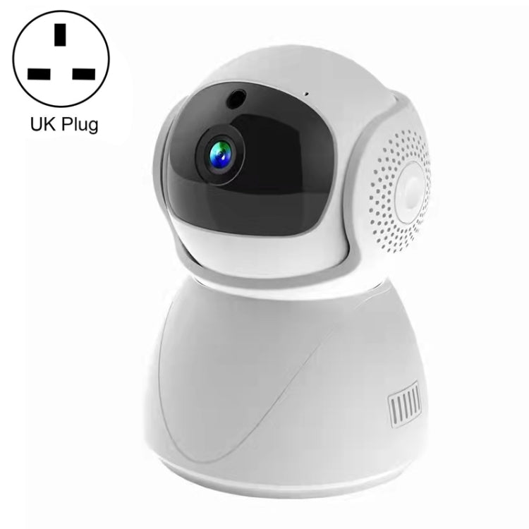 ZAS-5G01 1080P Home 5G WiFi Dual-band Panoramic Camera with 32GB TF Card, Support IR Night Vision & AP Hot Spot & Designated Alarm Area, UK Plug - Security by buy2fix | Online Shopping UK | buy2fix