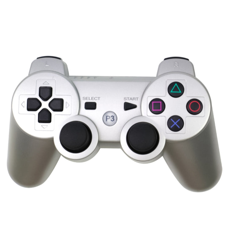 Snowflake Button Wireless Bluetooth Gamepad Game Controller for PS3(Silver) - Gamepads by buy2fix | Online Shopping UK | buy2fix