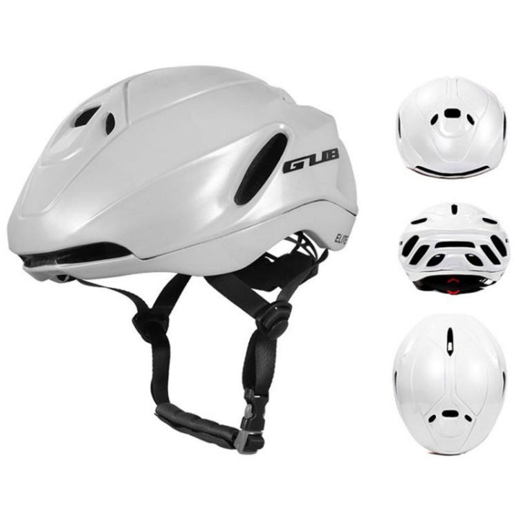 GUB Elite Unisex Adjustable Bicycle Riding Helmet, Size: L(Pearl White) - Protective Helmet & Masks by GUB | Online Shopping UK | buy2fix