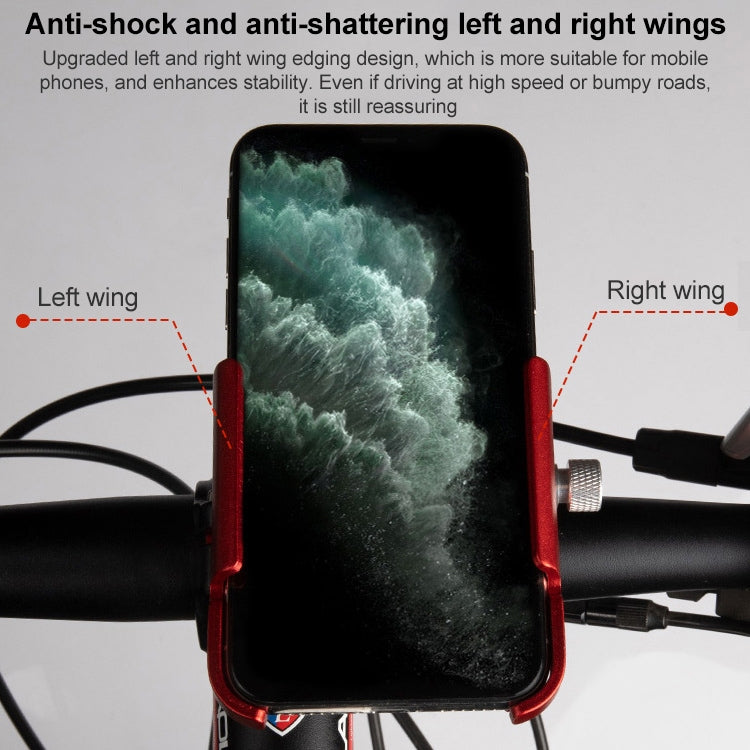 GUB P30 Aluminum Bike Phone Holder(Titanium Color) - Outdoor & Sports by GUB | Online Shopping UK | buy2fix