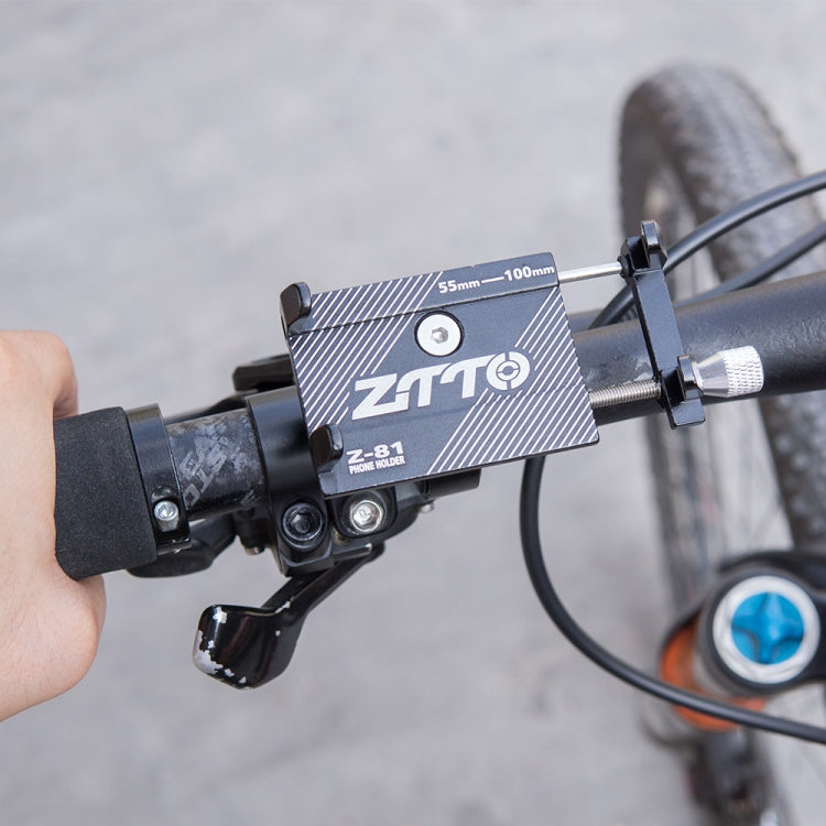 ZTTO Mountain Bike Bicycle Phone Holder Handlebar Frame Motorcycle Riding Bracket (Silver) - Holders by ZTTO | Online Shopping UK | buy2fix