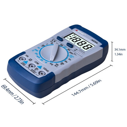 ANENG A830L Handheld Multimeter Household Electrical Instrument(Blue Yellow) - Consumer Electronics by ANENG | Online Shopping UK | buy2fix