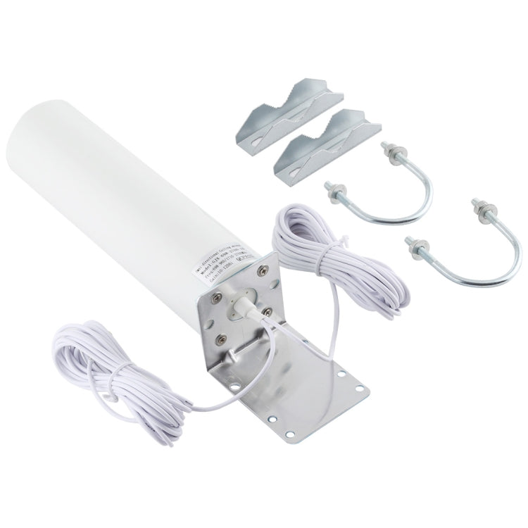 4G LTE WiFi 12DBi Omni External Barrel Antenna with SMA Male(White) - Computer & Networking by buy2fix | Online Shopping UK | buy2fix