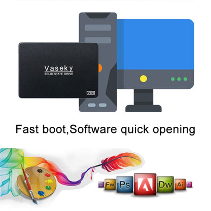 Vaseky V800 350GB 2.5 inch SATA3 6GB/s Ultra-Slim 7mm Solid State Drive SSD Hard Disk Drive for Desktop, Notebook - Solid State Drives by Vaseky | Online Shopping UK | buy2fix