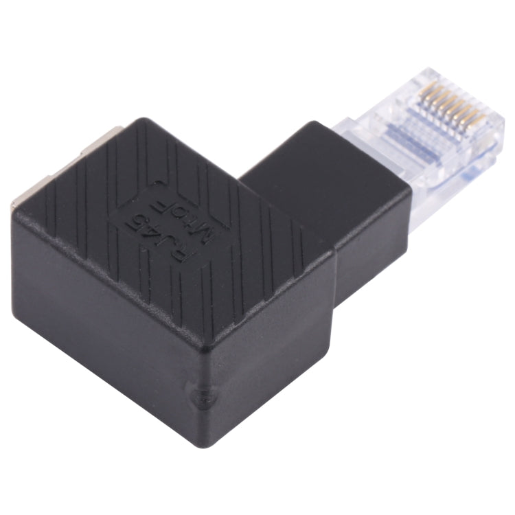 RJ45 Male to Female Converter 90 Degrees Extension Adapter for Cat5 Cat6 LAN Ethernet Network Cable - Lan Cable and Tools by buy2fix | Online Shopping UK | buy2fix