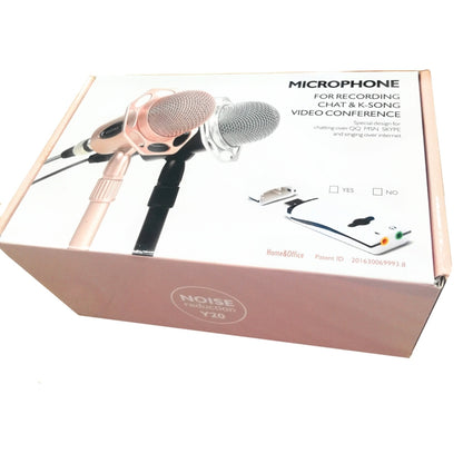 Yanmai Y20 Professional Game Condenser Microphone  with Tripod Holder, Cable Length: 1.8m, Compatible with PC and Mac for  Live Broadcast Show, KTV, etc.(Rose Gold) - Consumer Electronics by Yanmai | Online Shopping UK | buy2fix