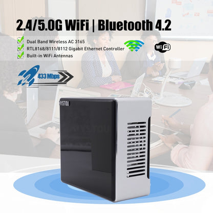 HYSTOU M5 Windows 7/8/10 / WES7/10/Linux System Mini PC, Intel Core i5-1135G7 Quad Core 8 Threads up to 4.2GHz, 64GB RAM+1TB SSD, EU Plug - Windows Mini PCs by HYSTOU | Online Shopping UK | buy2fix