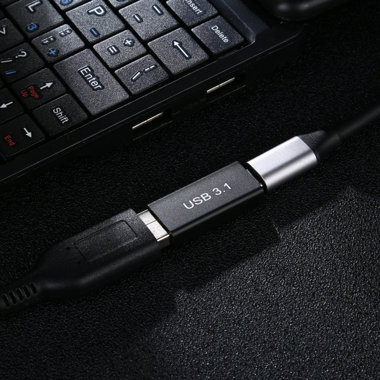 Type-C / USB-C Female to USB 3.0 Female Aluminium Alloy Adapter (Black) - Computer & Networking by buy2fix | Online Shopping UK | buy2fix