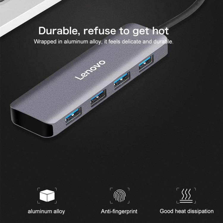 Lenovo C04 4 In 1 Type-C / USB-C to USB-C Converter Splitter Hub - Cable & Adapters by Lenovo | Online Shopping UK | buy2fix