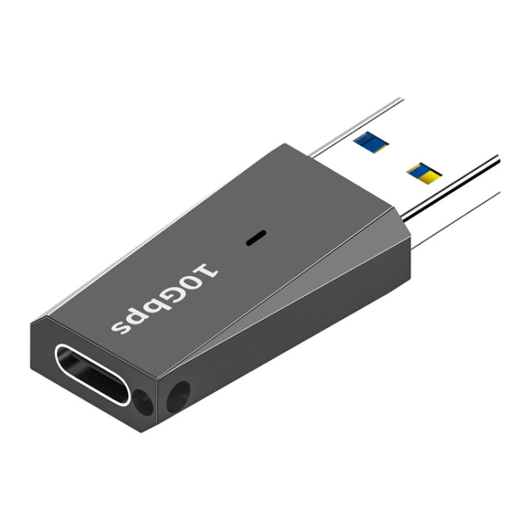 ADS-613 USB 3.1 Male to USB-C / Type-C Female Adapter (Dark Gray) - Type-C Adapter by buy2fix | Online Shopping UK | buy2fix