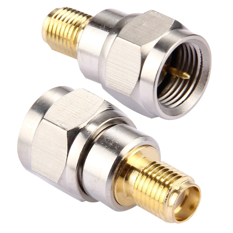 2 PCS F Male to SMA Female Connector - Computer & Networking by buy2fix | Online Shopping UK | buy2fix